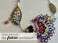 Craft Forest Fabric Necklace